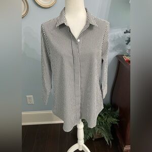 Gingham tunic shirt